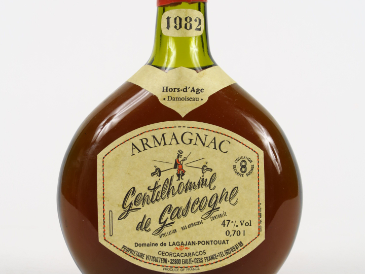 1 BOUTEILLE ARMAGNAC GENTILHOMME DE GASCOGNE 'HORS D'AGE' DAMOISEAU DO