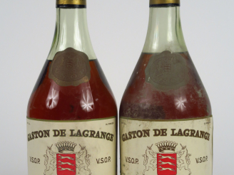 Vente aux enchères 2 BOUTEILLES FINE CHAMPAGNE COGNAC GASTON DE LAGRANGE - 1 ED