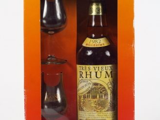 Vente aux enchères 1 BOUTEILLE TRES VIEUX RHUM DILLON - 1982 - COFFRET