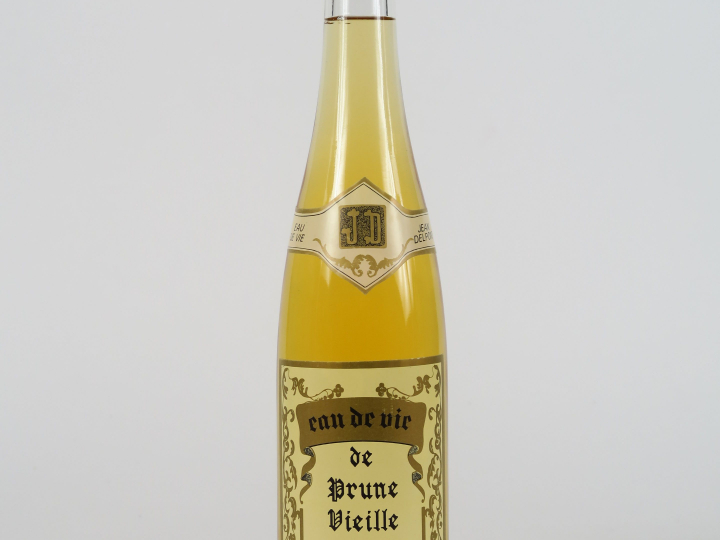 1 BOUTEILLE VIEILLE EAU DE VIE DE PRUNE J. DELPONT 45°