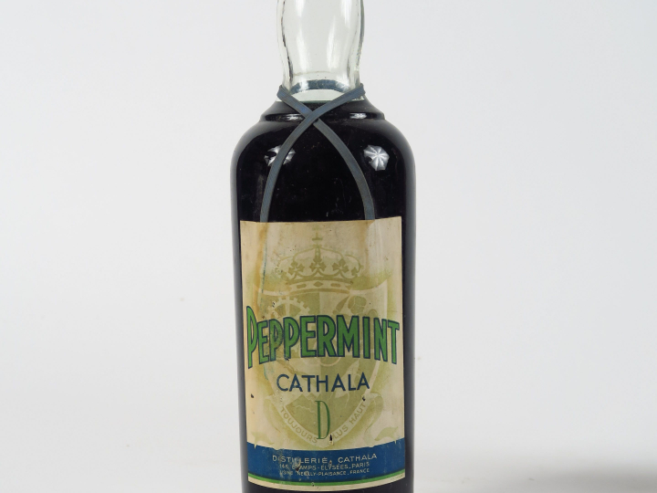 1 VIEILLE BOUTEILLE (1 l) PEPPERMINT CATHALA