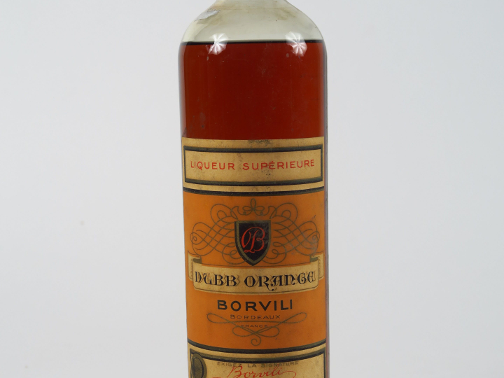 1 VIEILLE BOUTEILLE LIQUEUR SUPERIEURE DUBB ORANGE BORVILI
