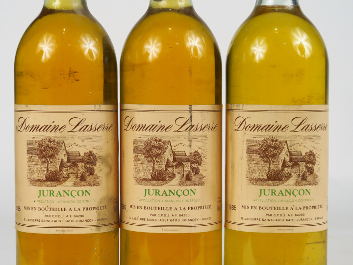 3 BOUTEILLES JURANCON DOMAINE LASERRE - 1985 - BG