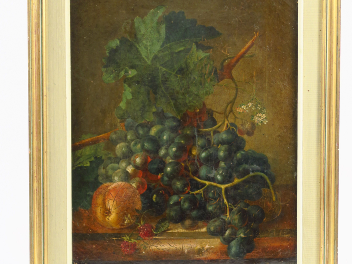Entourage de Jacob Van Os "Natures mortes aux fruits et aux fleurs" Pa