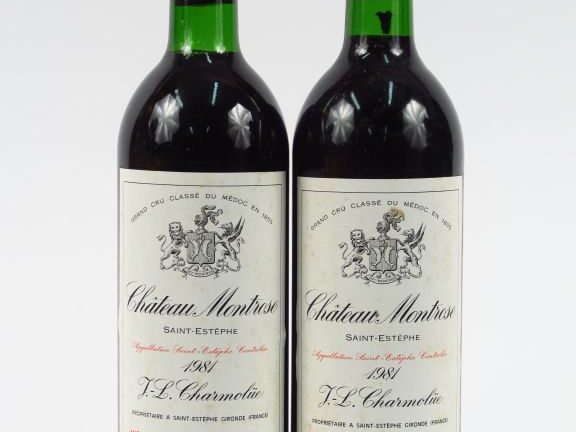 2 BOUTEILLES CHÂTEAU MONTROSE GCC ST ESTEPHE - 1981 - BG