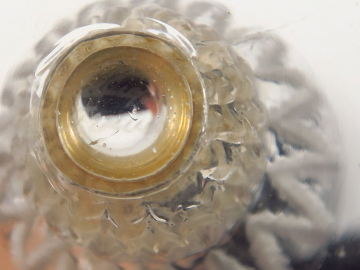 LALIQUE France. Partie de service de verres 'Champigny'  en cristal co
