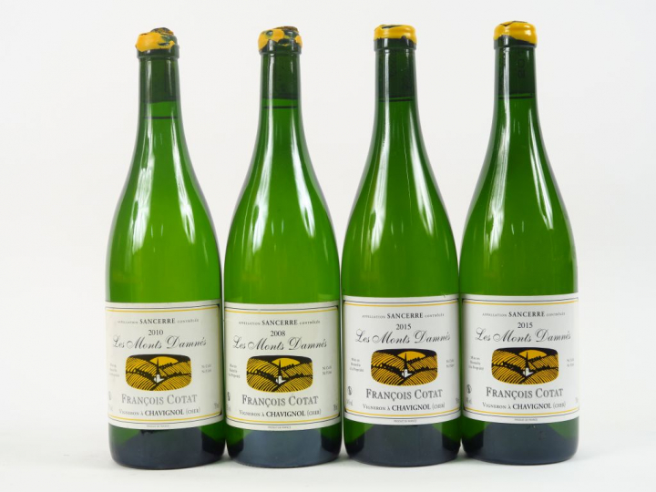 4 BOUTEILLES SANCERRE 'LES MONTS DAMNES' F. COTAT - 1 de 2008/1 de 201