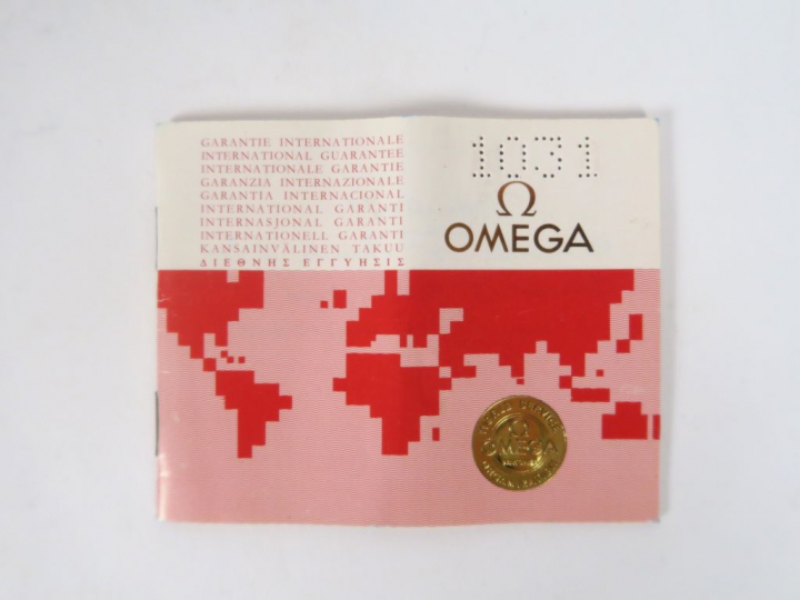 OMEGA.  Montre d'homme, boitier et bracelet or. Avec son certificat. P