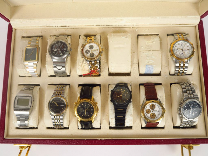 SEIKO. Coffret de 10 montres.
