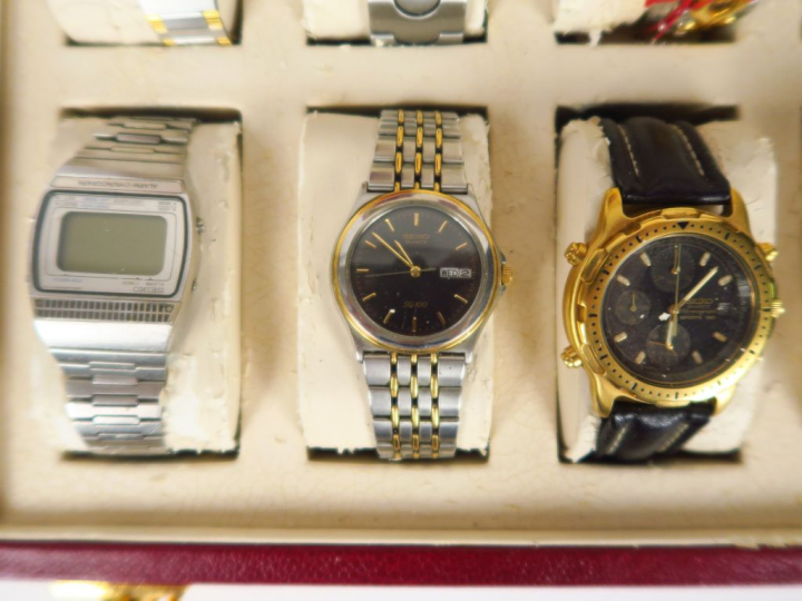 SEIKO. Coffret de 10 montres.