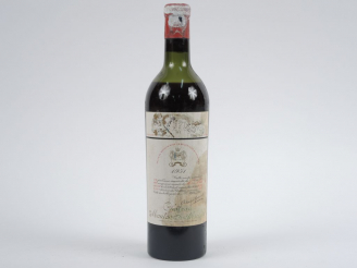 Vente aux enchères 1 BOUTEILLE CHÂTEAU MOUTON ROTHSCHILD 1er GCC PAUILLAC - 1951 - MEP-BE