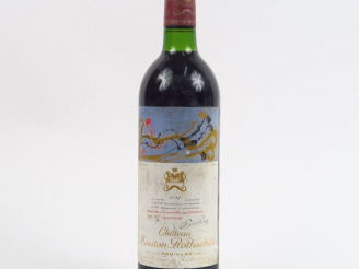 Vente aux enchères 1 BOUTEILLE CHÂTEAU MOUTON ROTHSCHILD 1er GCC PAUILLAC - 1981 - BG/ETL