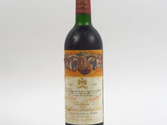 Vente aux enchères 1 BOUTEILLE CHÂTEAU MOUTON ROTHSCHILD 1er GCC PAUILLAC - 1987 - BG/ETL