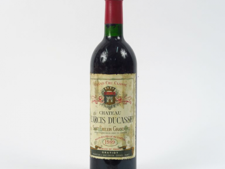 1 BOUTEILLE CHÂTEAU LARCIS DUCASSE GCC ST EMILION - 1989 - BG+/ET