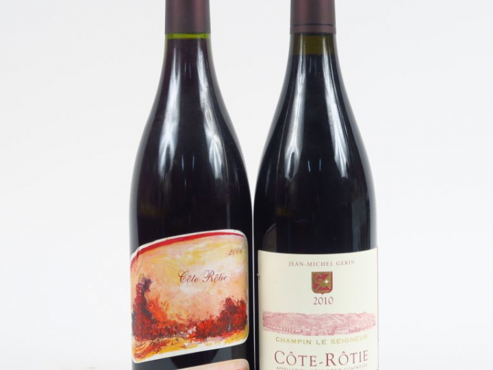 2 BOUTEILLES CÔTE ROTIE : 1 P. GAILLARD 2006 - 1 'CHAMPIN LE SEIGNEUR'