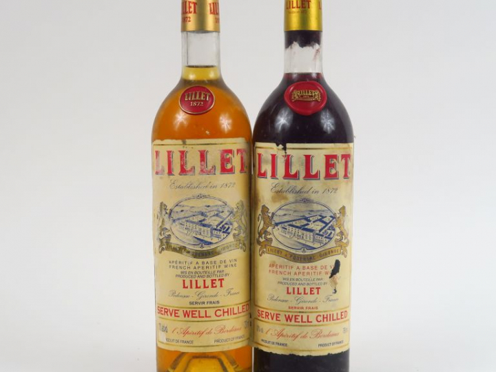 2 BOUTEILLES LILLET : 1 ROUGE - 1 BLANC