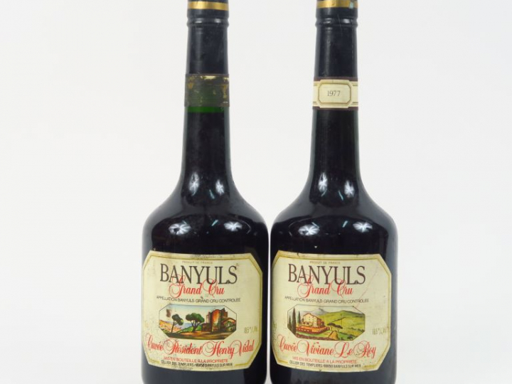 2 BOUTEILLES BANYUYLS GC - 1 CUVEE HENRY VIDAL/1 CUVEE VIVIANE LE ROY 