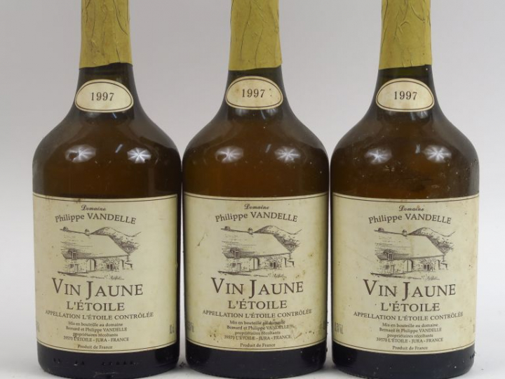 3 BOUTEILLES VIN JAUNE 'L'ETOILE' PH. VANDELLE - 1997
