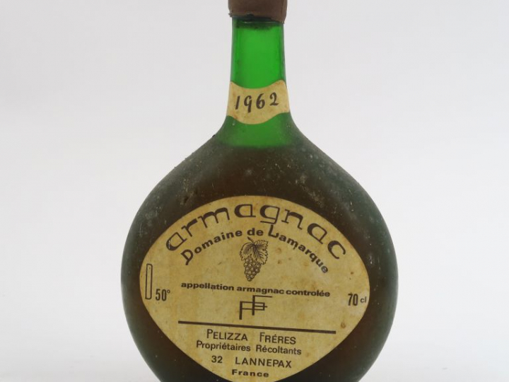 1 BOUTEILLE ARMAGNAC DOMAINE DE LAMARQUE 50 ° - 1962