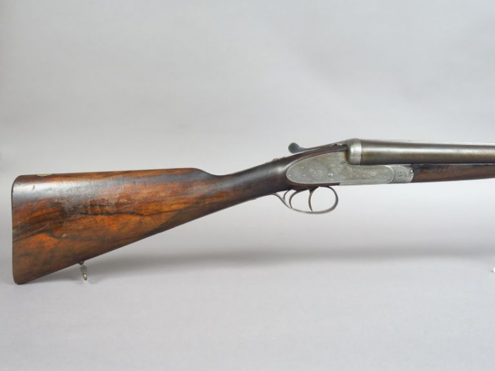 Fusil juxtaposé nr 30145 calibre 12/70 à éjecteurs à marteau et platin