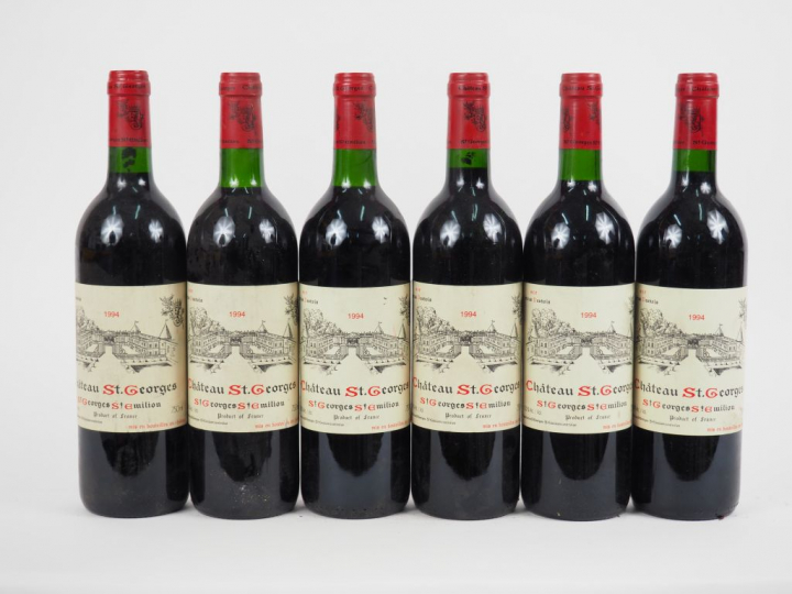 6 BOUTEILLES CHÂTEAU ST GEORGES - 1994 - 3 BG