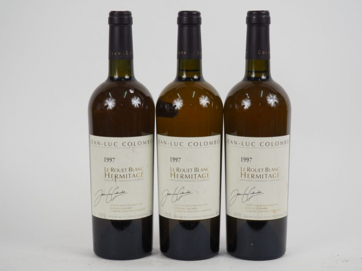 3 BOUTEILLES HERMITAGE BLANC 'LE ROUET BLANC' J.L COLOMBO - 1997 