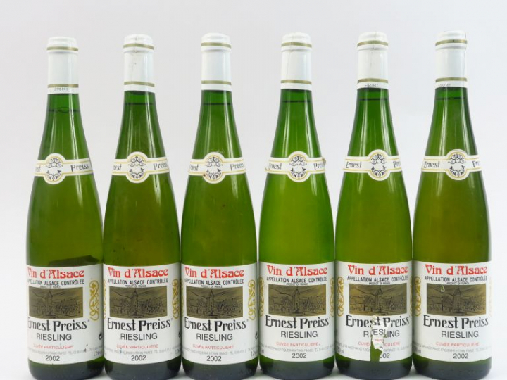 6 BOUTEILLES RIESLING 'CUVEE PARTICULIERE' E. PREISS - 2002