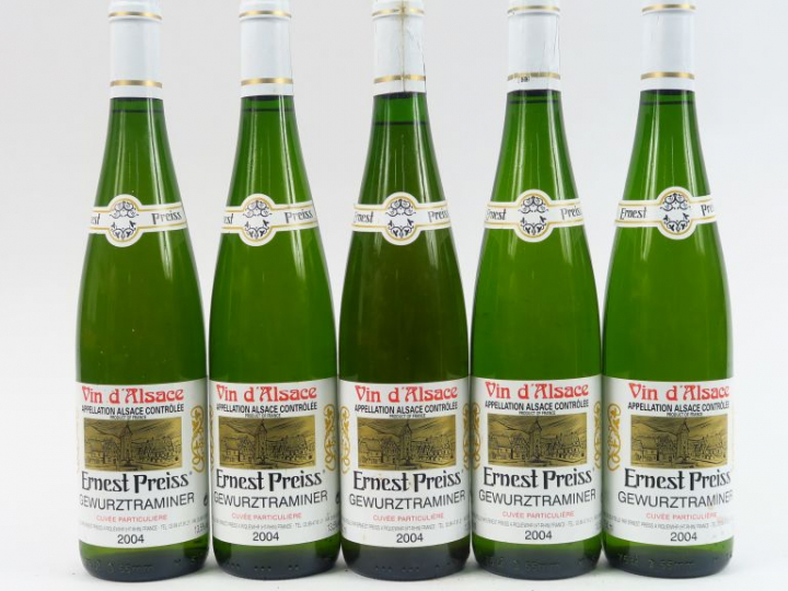 5 BOUTEILLES GEWURZTRAMINER 'CUVEE PARTICULIERE' E. PREISS - 2004
