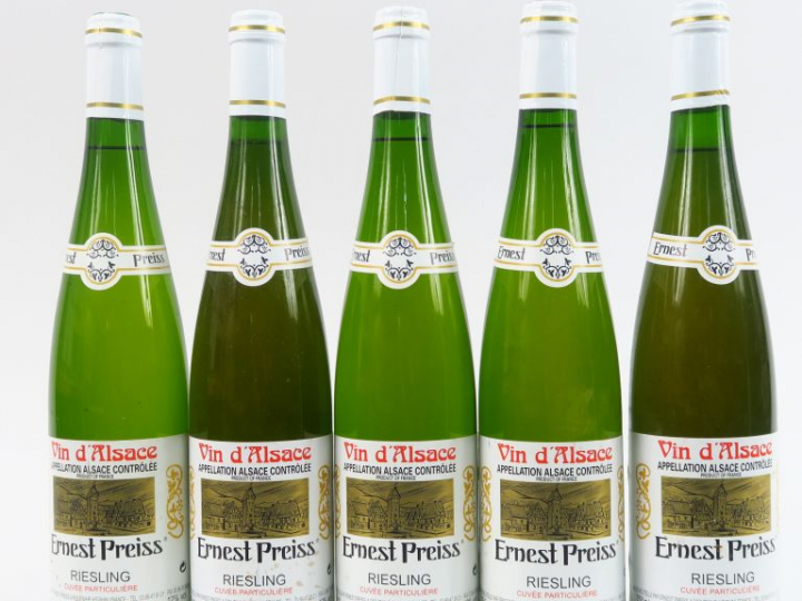 5 BOUTEILLES RIESLING 'CUVEE PARTICULIERE' E. PREISS - 2004