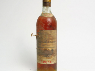 Vente aux enchères 1 BOUTEILLE GRAVES SUPERIEURES MOELLEUX  CRUSE ANNEES 40/50 - HEP-MEP
