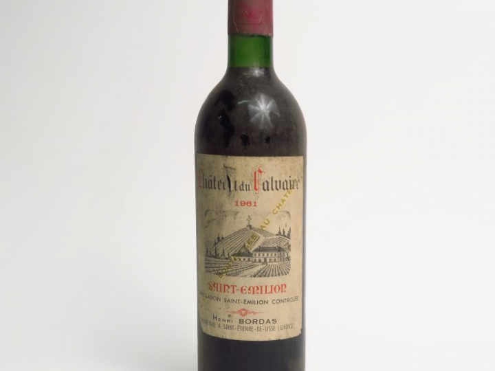 1 BOUTEILLE CHÂTEAU DU CALVAIRE ST EMILION - 1961 - BG