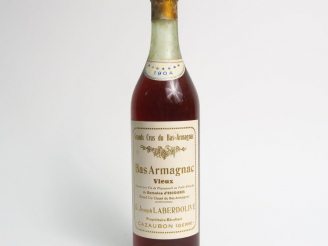 Vente aux enchères 1 BOUTEILLE BAS ARMAGNAC DOMAINE D'ESCOUBES JOSEPH LABERDOLIVE - 1904