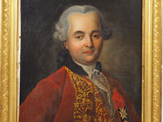 Vente aux enchères Ecole française XVIIIème "Monsieur et Madame". Paire de portraits. Hui