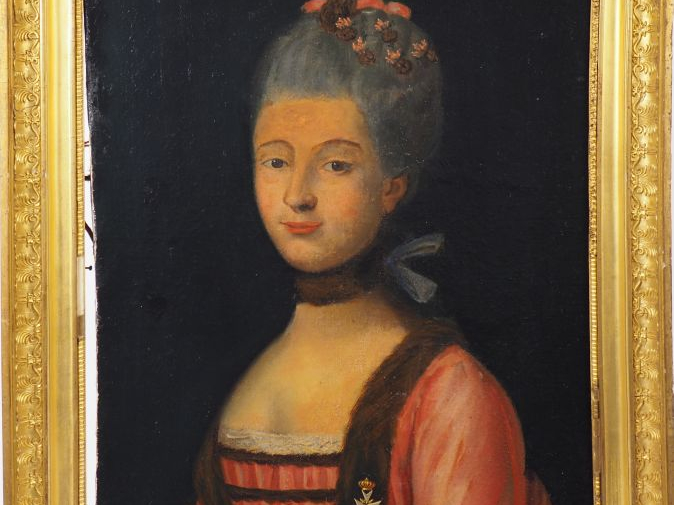 Ecole française XVIIIème "Monsieur et Madame". Paire de portraits. Hui