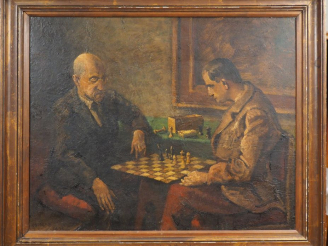 Vente aux enchères Jean Théodore CONRAD KICKERT. "Soyka joue et gagne". Huile sur toile, 