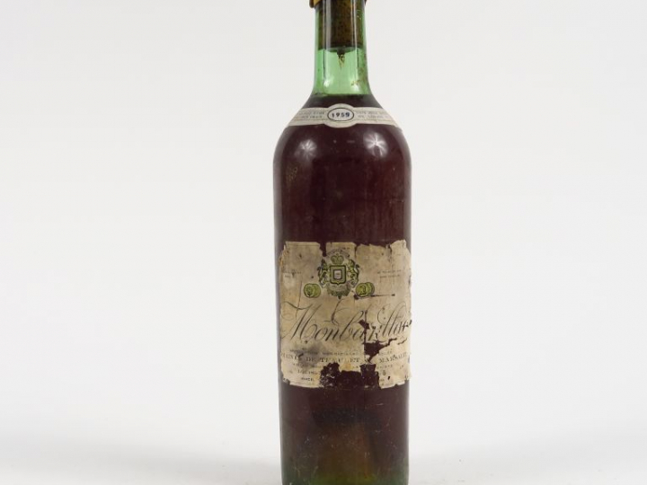 1 BOUTEILLE MONBAZILLAC DOMAINES DE THIEULET et MARSALET - 1955 - BG/E