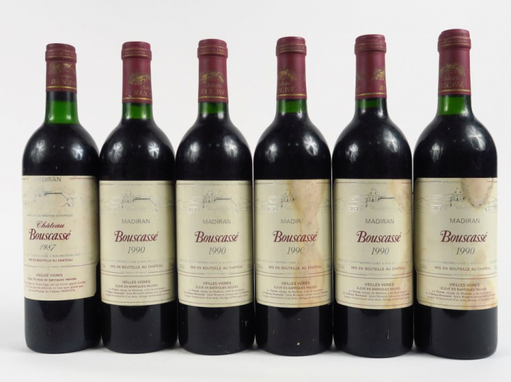 6 BOUTEILLES CHÂTEAU BOUSCASSE V.V. MADIRAN - 5 de 1990 : 2 ET-2 BG/1 