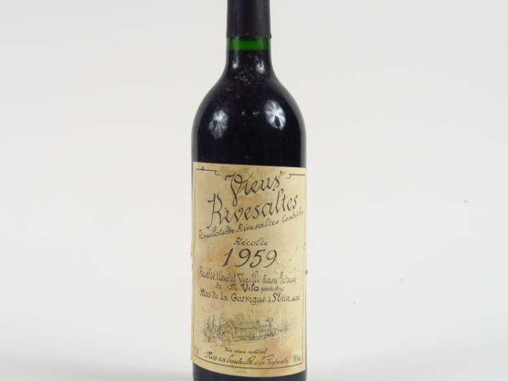 1 BOUTEILLE VIEUX RIVESALTES 'MAS DE LA GARRIGUE' M. VILA - 1959