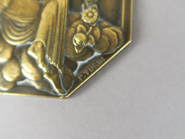P. TURIN. Médaille de l'Exposition Internationales des Arts décoratifs