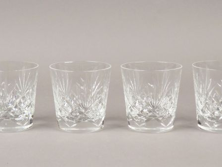 SAINT-LOUIS. 6 verres à whisky en cristal, signés. (une égrenure)