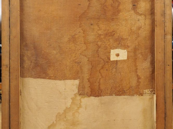 Ecole française fin XVIIIème début XIXème "Portrait d'abbé". Huile sur