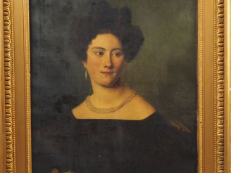 Vente aux enchères Louis DAVID (attribué à) "Portrait de Mademoiselle Foucques D'emonoill