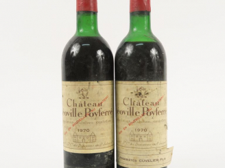 Vente aux enchères 2 BOUTEILLES CHÂTEAU LEOVILLE POYFERRE GC ST JULIEN - 1970 - 1 HEP/1 M