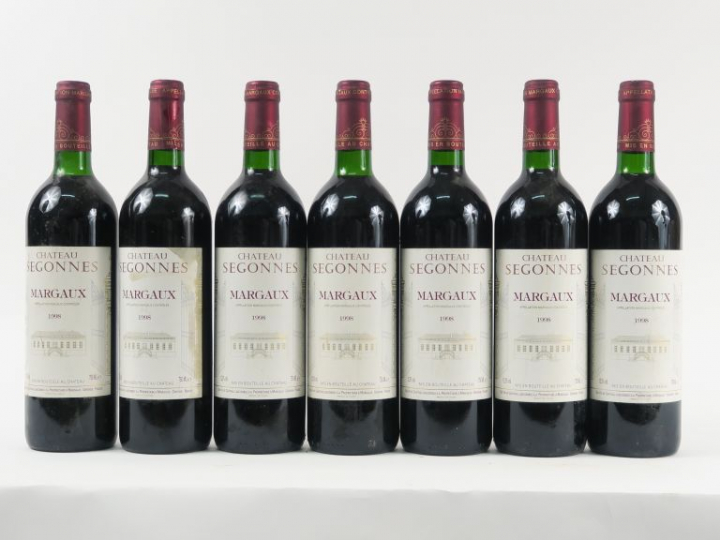 7 BOUTEILLES CHÂTEAU SEGONNES MARGAUX - 1998