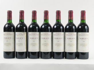 Vente aux enchères 7 BOUTEILLES CHÂTEAU SEGONNES MARGAUX - 1998