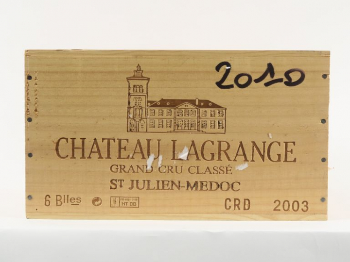 6 BOUTEILLES CHÂTEAU LAGRANGE GCC ST JULIEN - 2003 - CBO