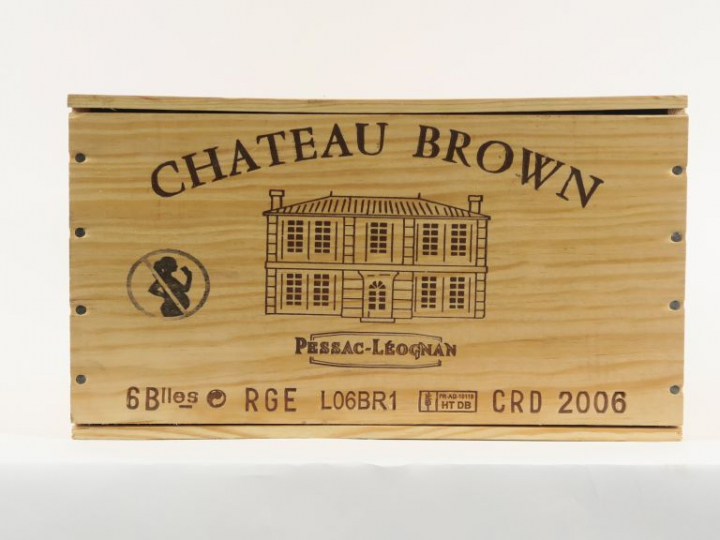 6 BOUTEILLES CHÂTEAU BROWN GRAVES - 2006 - CBO