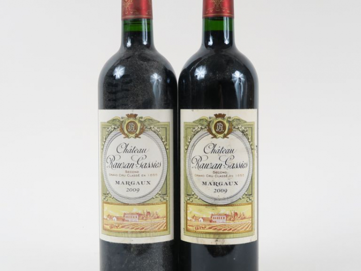 2 BOUTEILLES CHÂTEAU RAUZAN GASSIES GCC MARGAUX - 2009