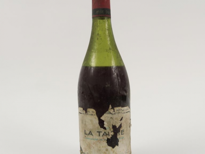 1 BOUTEILLE LA TACHE DOMAINE DE LA ROMANEE CONTI - 1950 - 8 CM/ETA/CAP