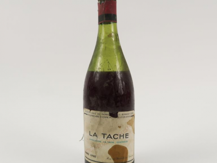 1 BOUTEILLE LA TACHE DOMAINE DE LA ROMANEE CONTI - 1950 - 7,5 CM/EA/ET